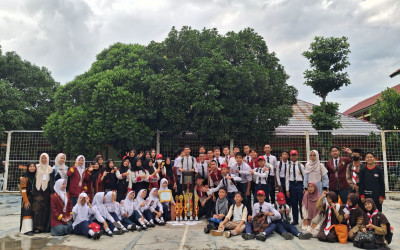 SMP IT Bustanul Ulum Borong Juara Umum dan Tropy Peserta Terbanyak di Harlah MAN 1 Lamteng